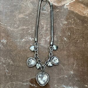 Silver Heart Charm Necklace